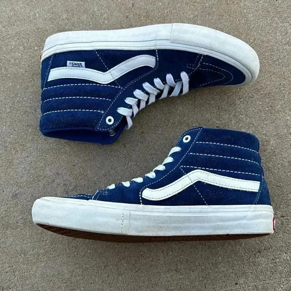 Vans SK8-Hi Pro Classics UltraCrush Blue Suede Mens Size 7